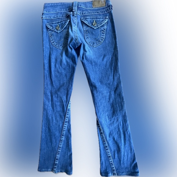 True Religion Womens Medium Wash Flare Jeans "RN112790" "CA30427" Size 27 - Picture 8 of 11